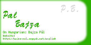 pal bajza business card